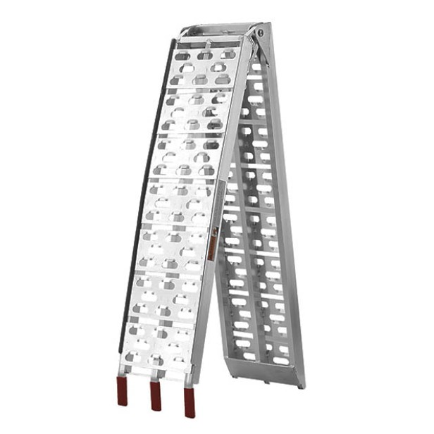 Set di rampe di carico per trattori da giardino con splitter in alluminio (30x226 cm)